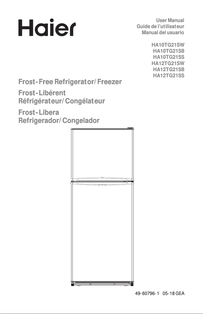 Imagen de la primera página del manual del dispositivo HA12TG21SW