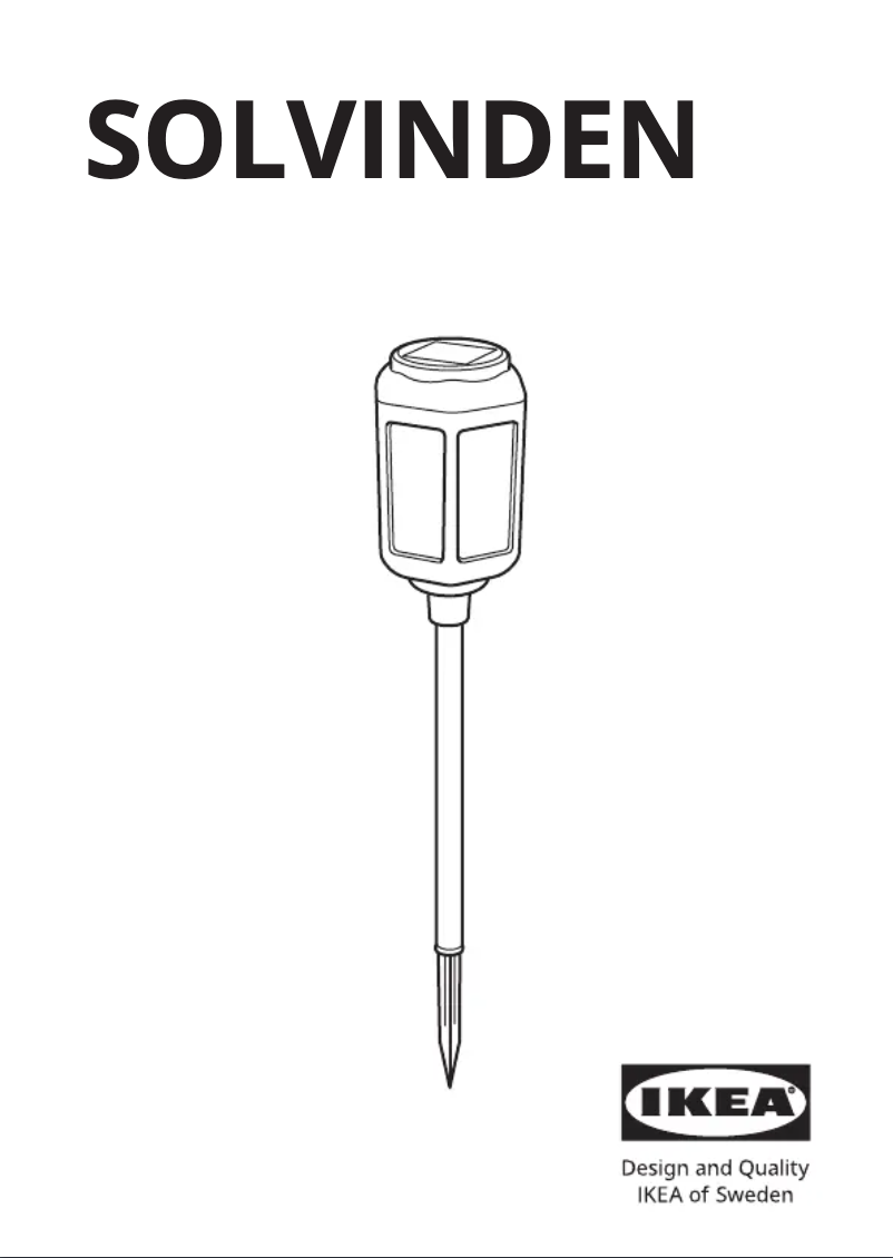Página 1 del manual Manual de usuario Ikea SOLVINDEN 805.146.42