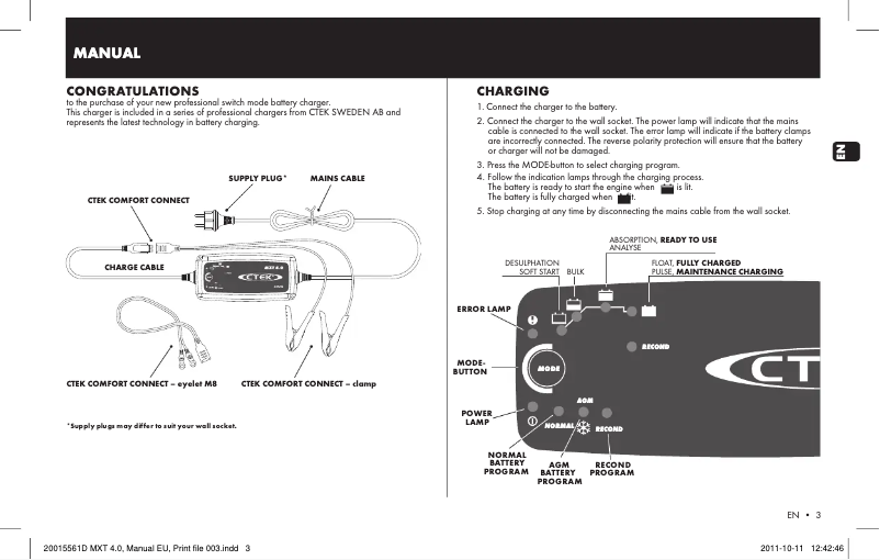 Imagen de la primera página del manual del dispositivo MXT 4.0