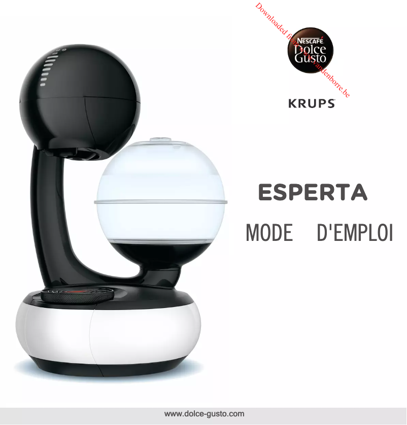 Página 1 del manual Manual de usuario Krups Nescafé Dolce Gusto Esperta