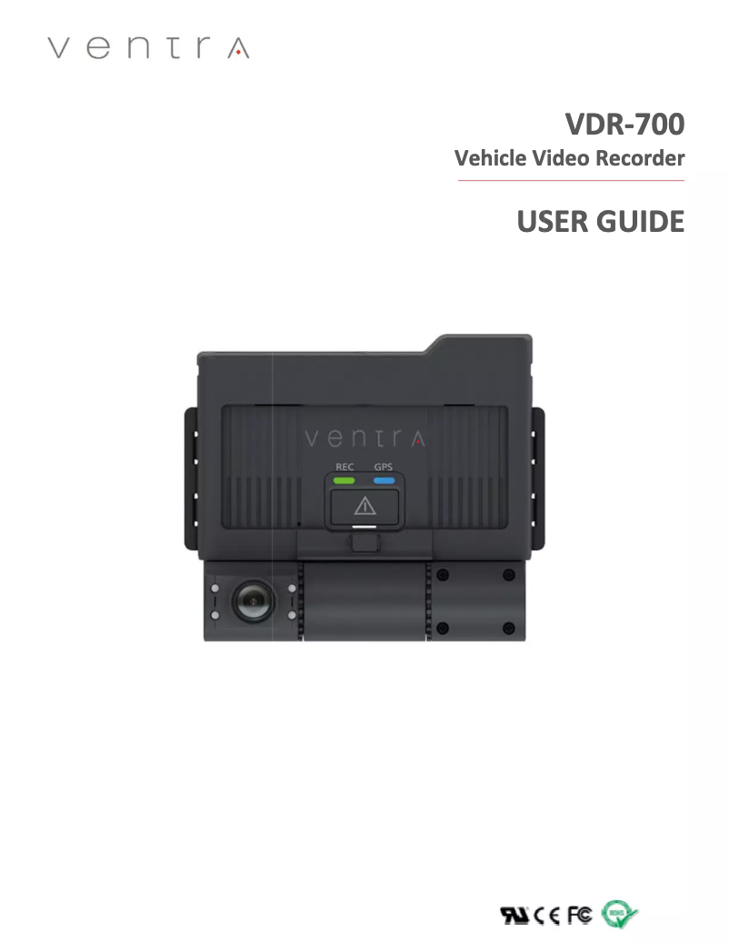 Página nº 1 - Manual de usuario Ventra VDR-700