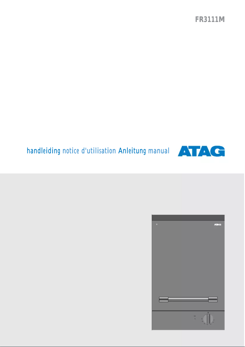 Página 1 del manual Manual de usuario Atag FR3111M