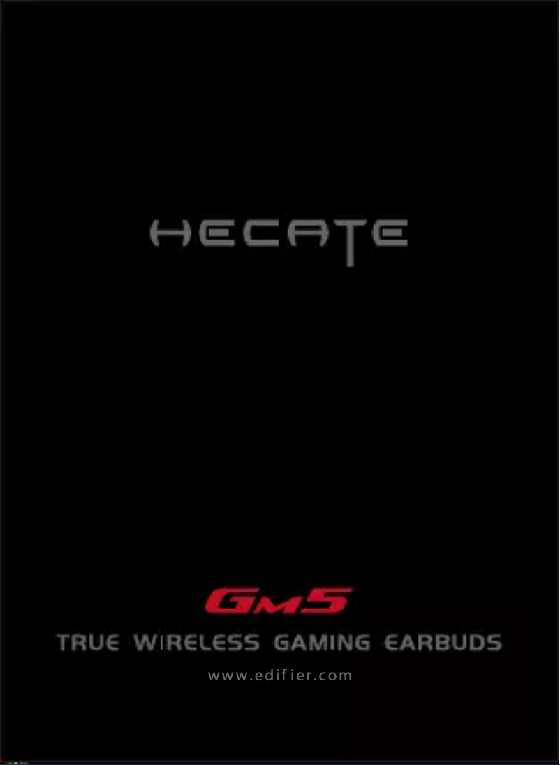 Imagen de la primera página del manual del dispositivo Hecate GM5