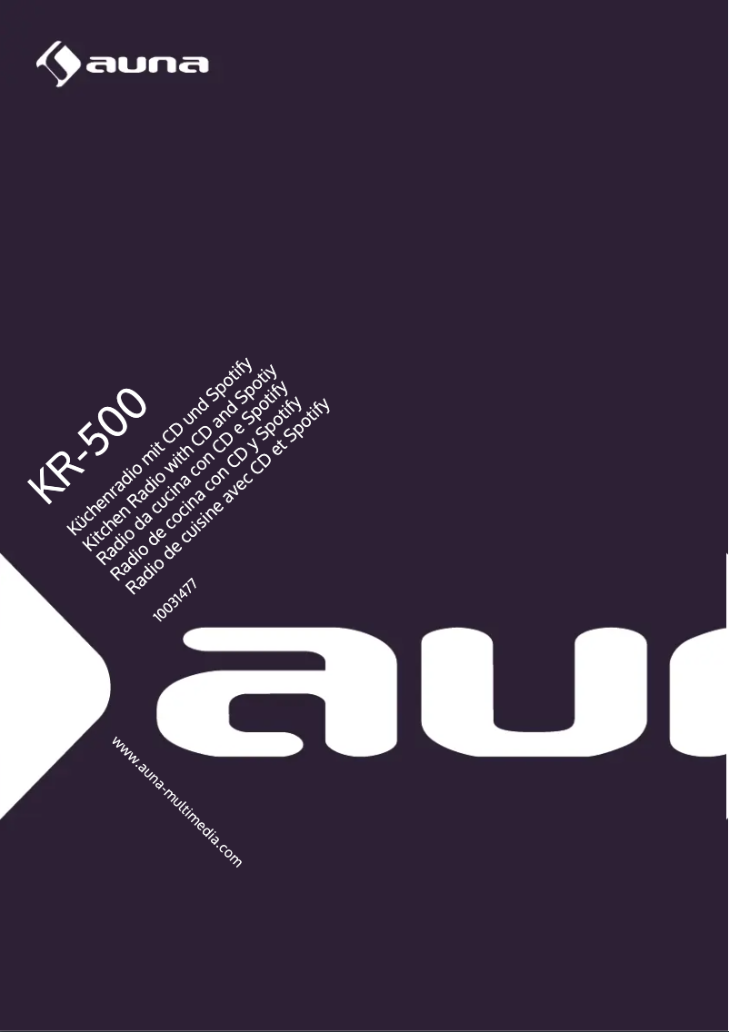 Página nº 1 - Manual de usuario Auna KR-500 CD