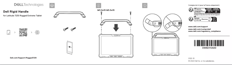 Imagen de la primera página del manual del dispositivo Latitude 7230 Rugged Extreme