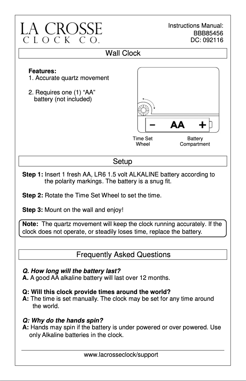Página 1 del manual Manual de usuario La Crosse Technology BBB85456