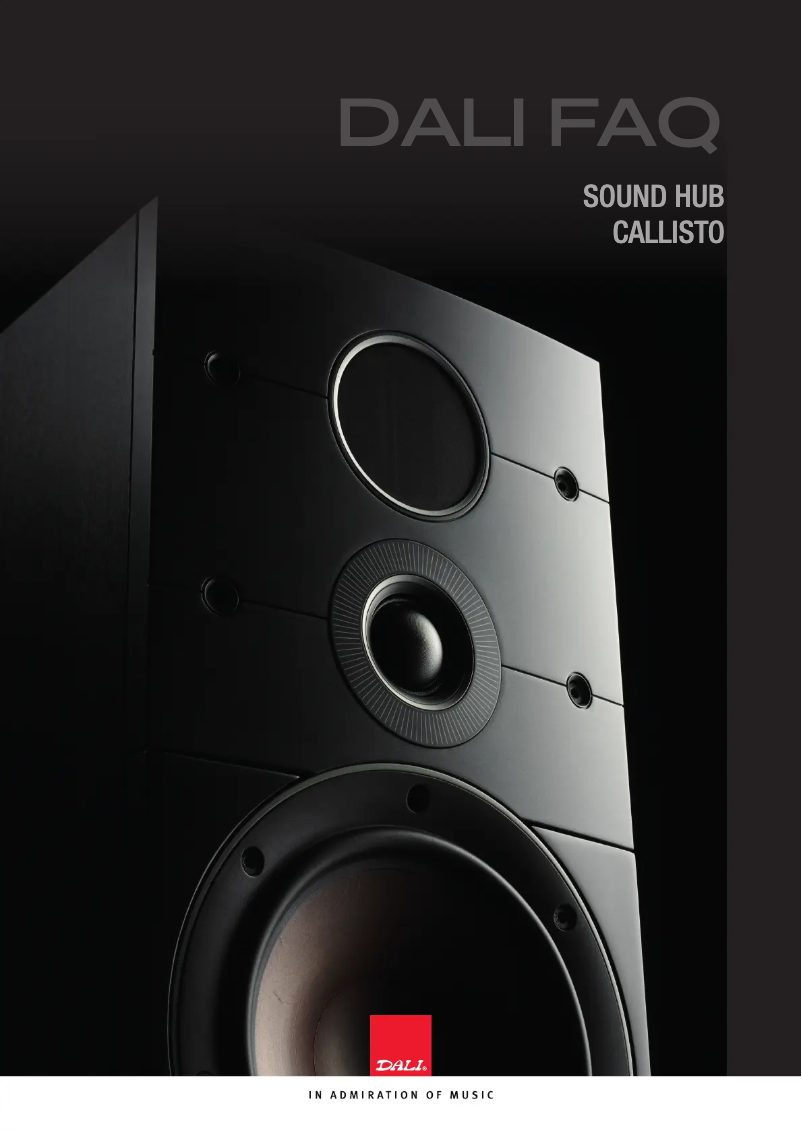 Página 1 del manual Preguntas frecuentes Dali Sound Hub