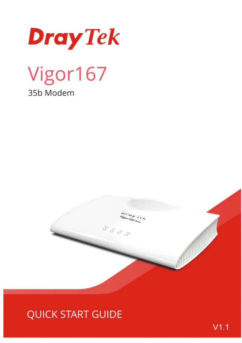 Imagen de la primera página del manual del dispositivo Vigor167