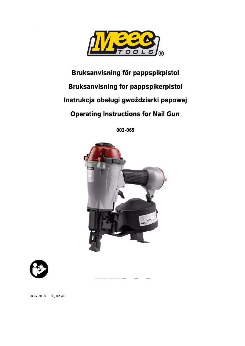 Imagen de la primera página del manual del dispositivo 003-065