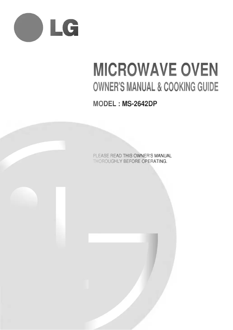 Página 1 del manual Manual de usuario LG MS-2642DP