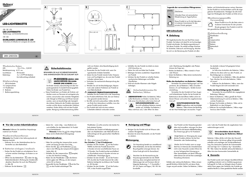 Imagen de la primera página del manual del dispositivo IAN 283556