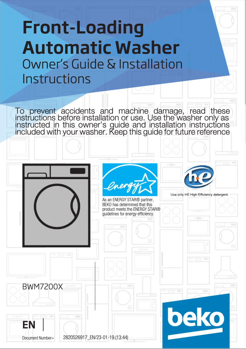 Imagen de la primera página del manual del dispositivo BEWADREC08