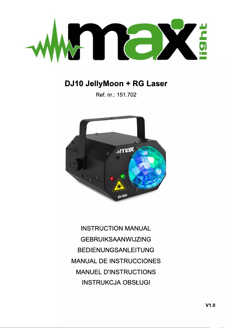 Imagen de la primera página del manual del dispositivo DJ10