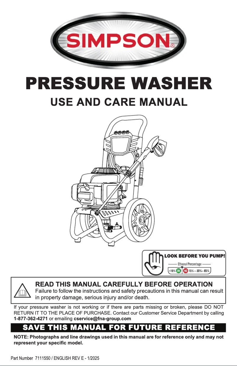 Imagen de la primera página del manual del dispositivo Megashot MS61114-S
