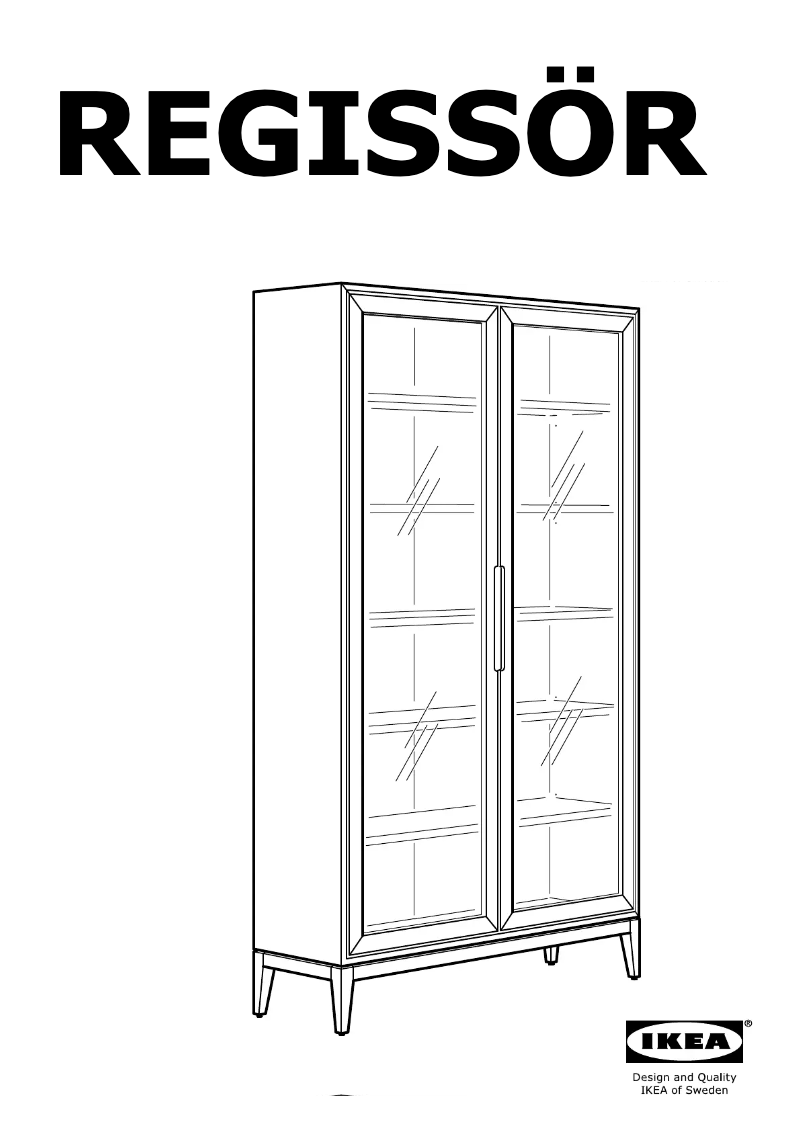 Página 1 del manual Manual de usuario Ikea REGISSOR (118X38)