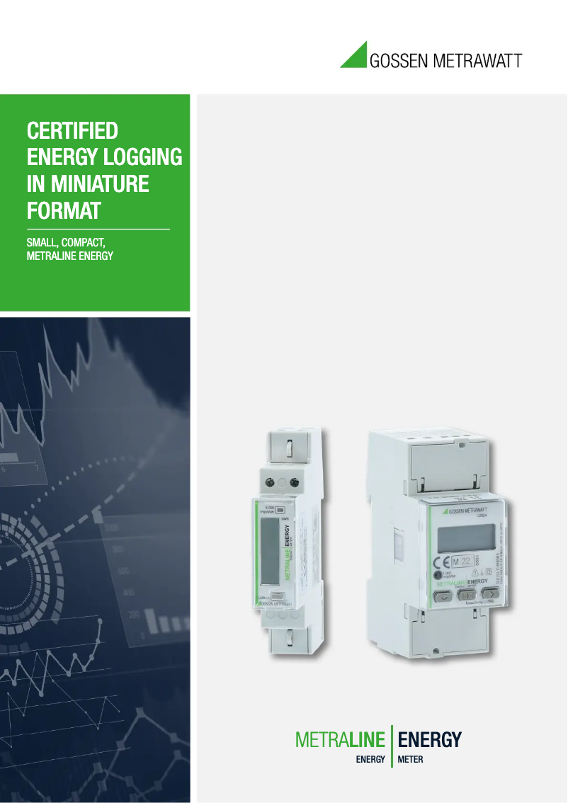 Página nº 1 - Folleto Gossen Metrawatt METRALINE ENERGY U289 ABC