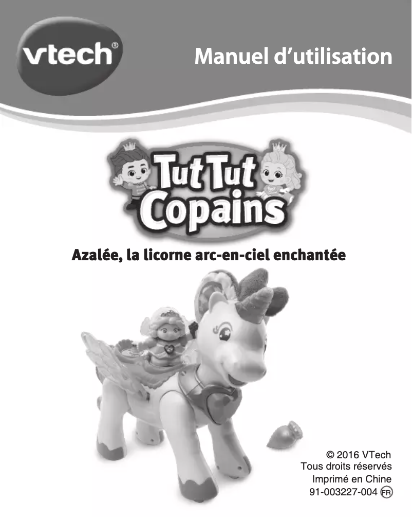Imagen de la primera página del manual del dispositivo Azalée, licorne Arc-en-ciel enchantée