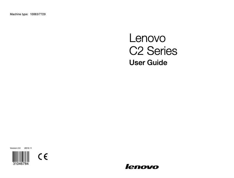 Página nº 1 - Manual de usuario Lenovo Essential C205