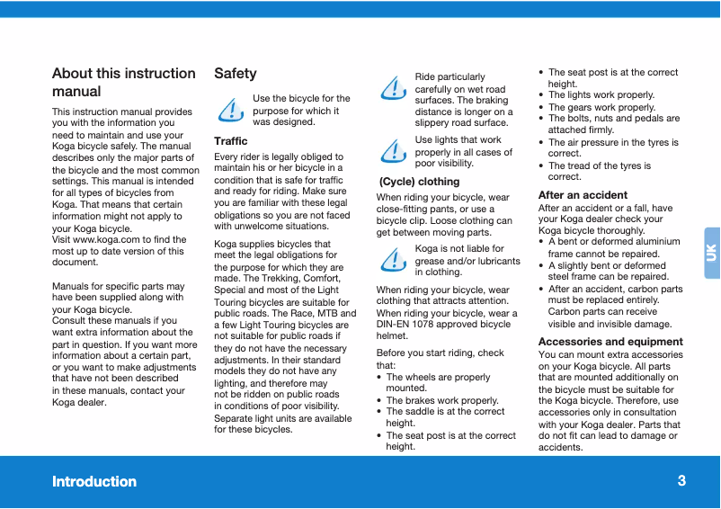 Imagen de la primera página del manual del dispositivo Roadchamp
