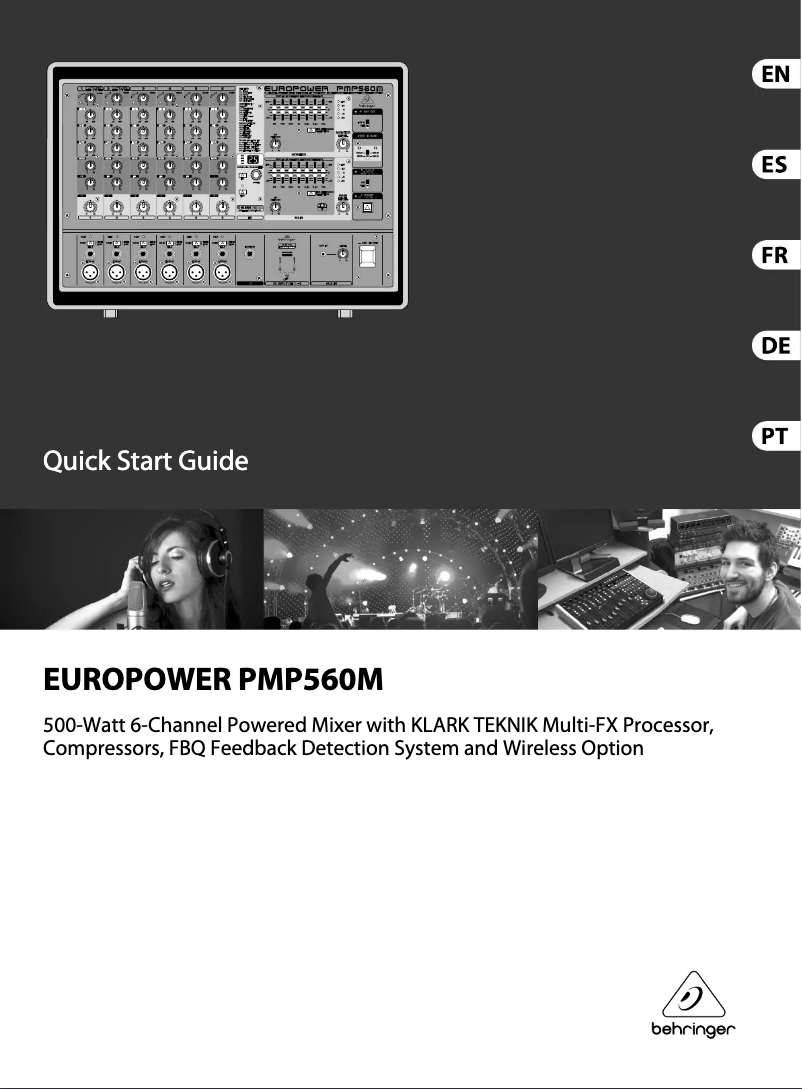 Imagen de la primera página del manual del dispositivo Europower PMP560M