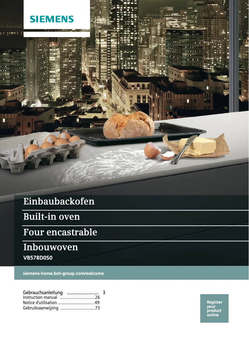 Imagen de la primera página del manual del dispositivo iQ500 VB578D0S0