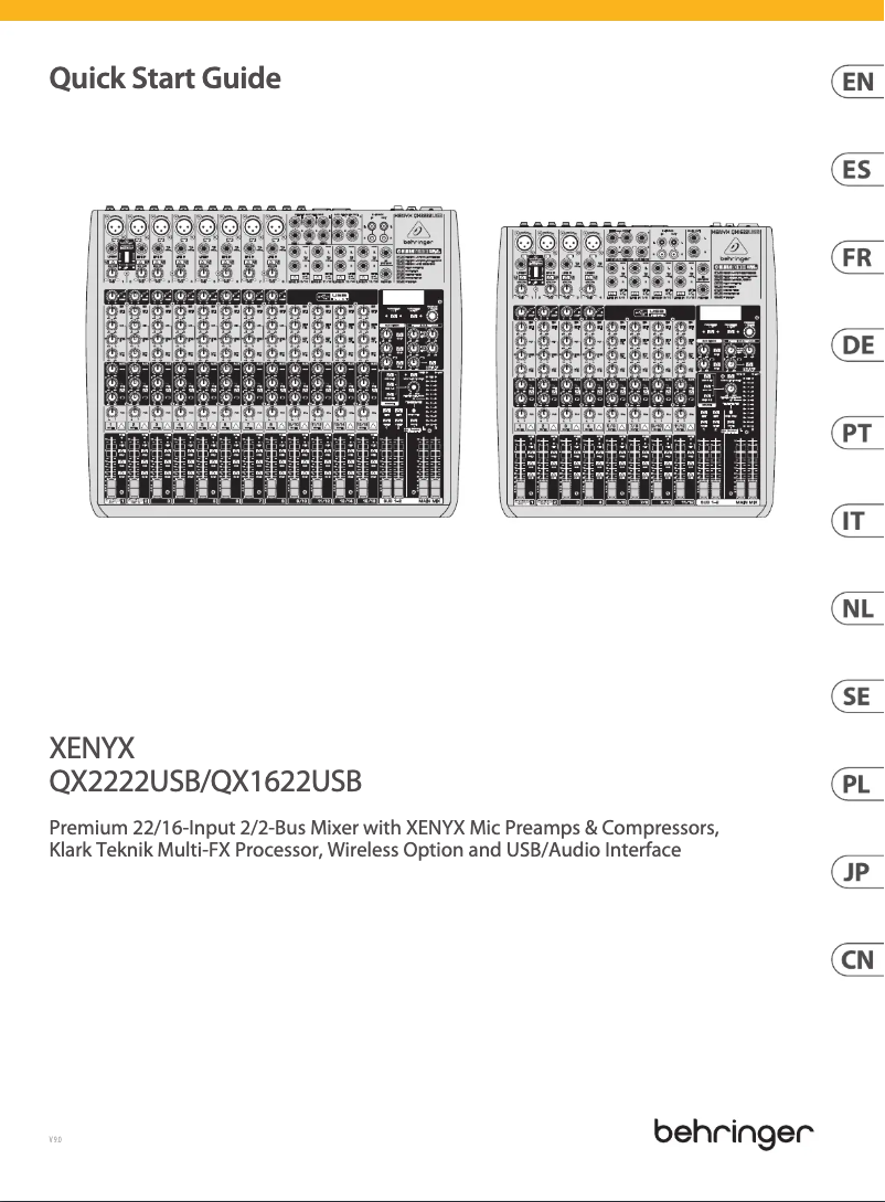 Imagen de la primera página del manual del dispositivo QX1622USB
