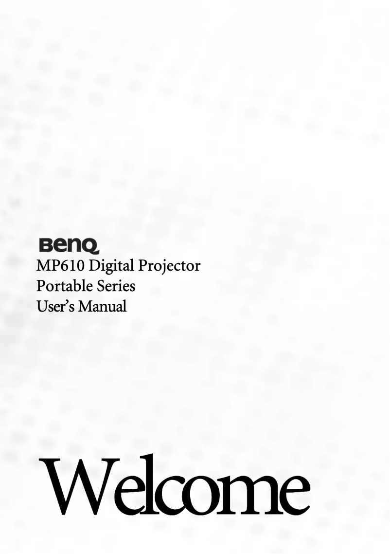 Página nº 1 - Manual de usuario BenQ CS.5JJ1B/ 5J.J1S01.001