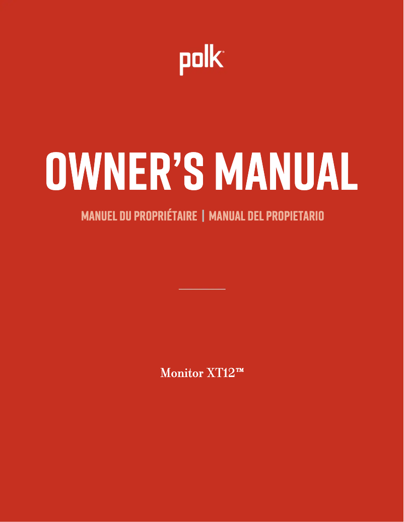 Imagen de la primera página del manual del dispositivo Monitor XT