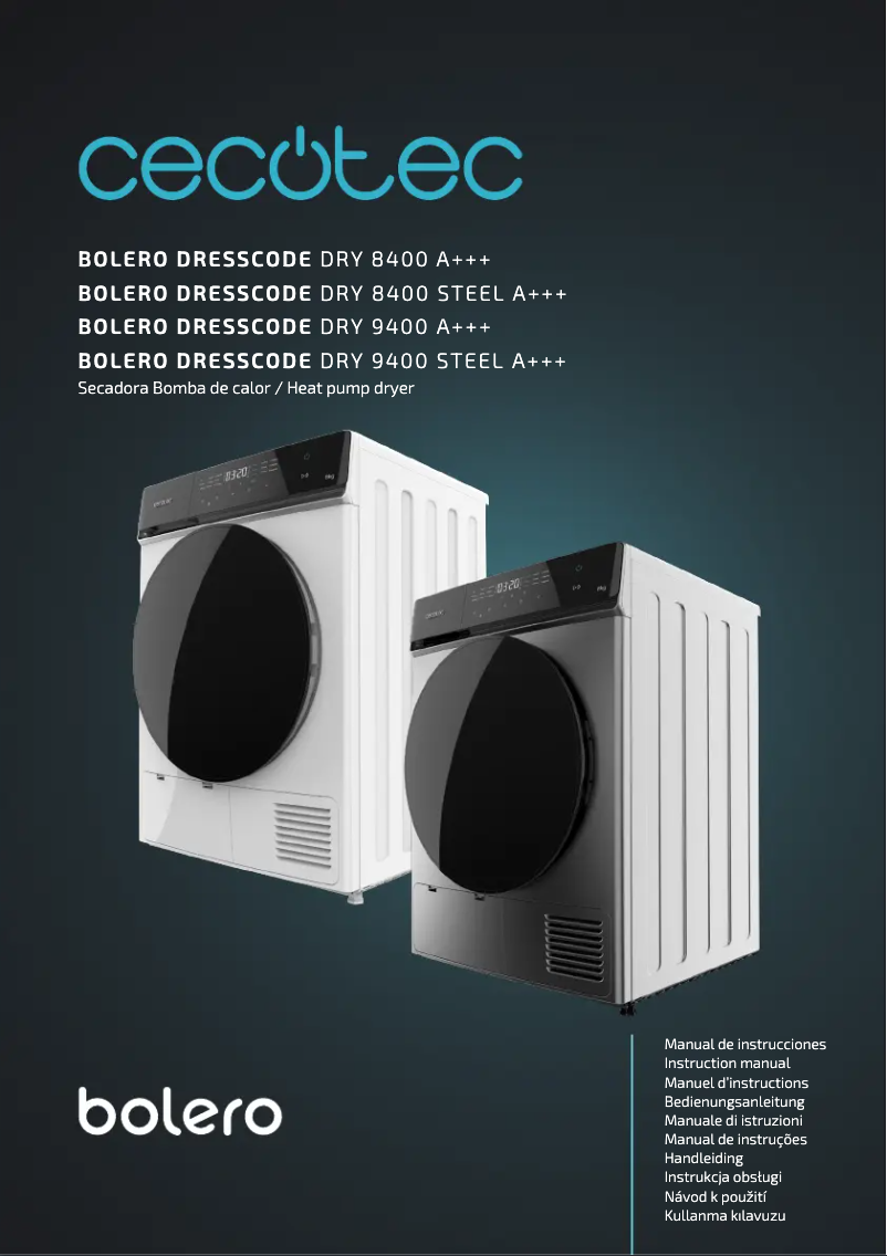 Página 1 del manual Manual de usuario Cecotec Bolero DressCode Dry 8400