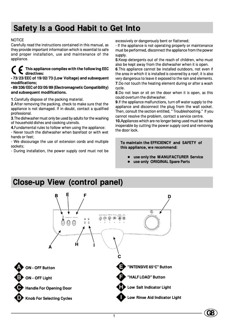 Imagen de la primera página del manual del dispositivo D 63