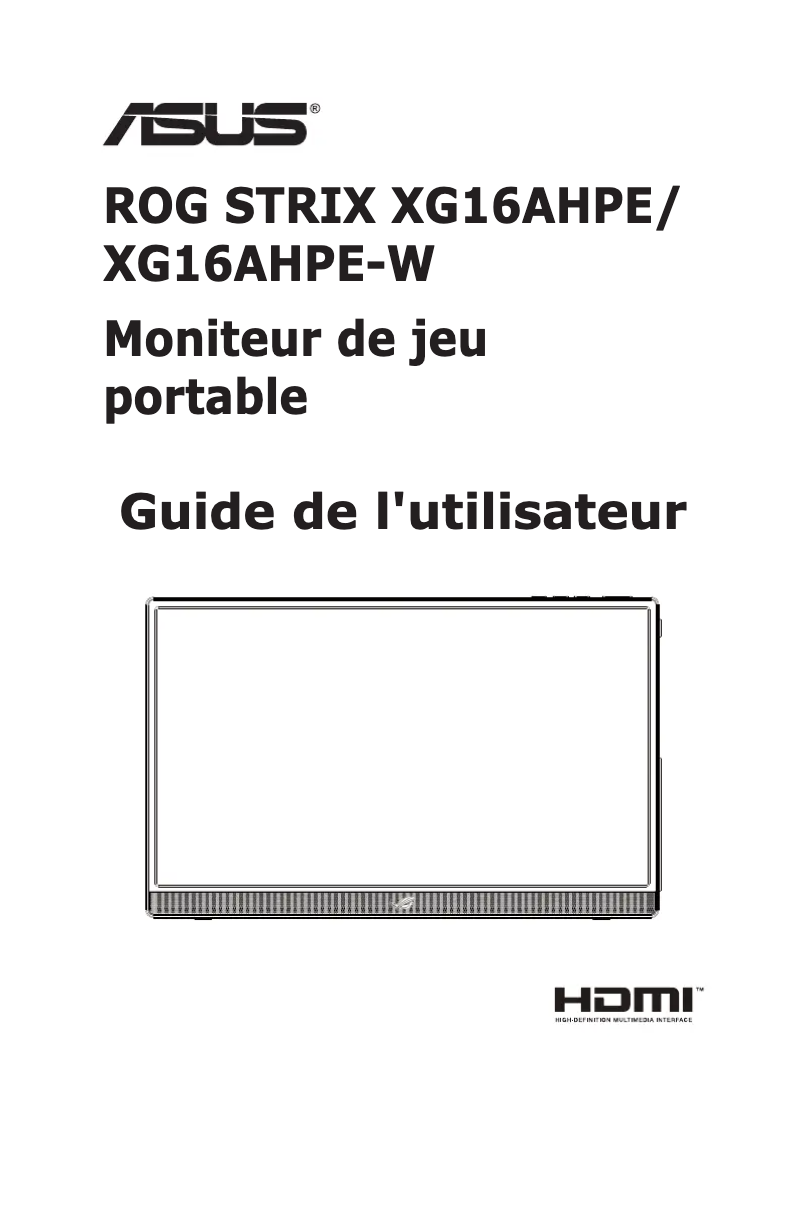 Imagen de la primera página del manual del dispositivo XG16AHPE