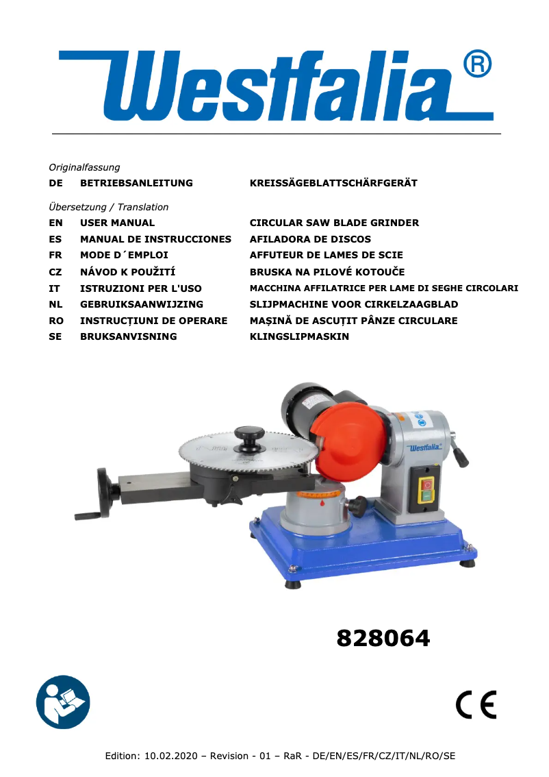 Imagen de la primera página del manual del dispositivo 828064