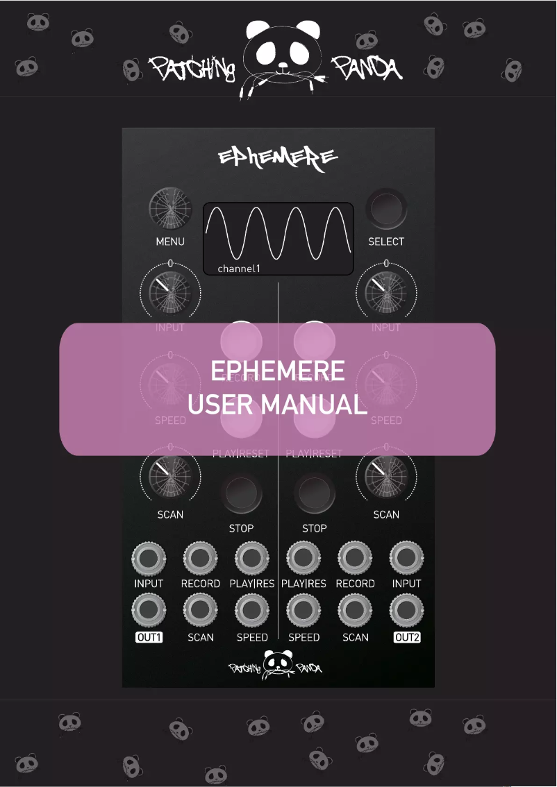 Imagen de la primera página del manual del dispositivo Ephemere