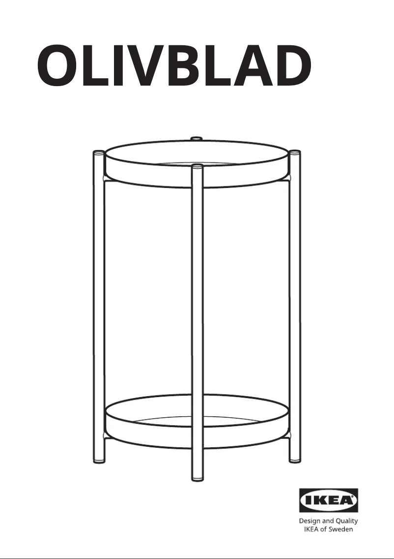Imagen de la primera página del manual del dispositivo OLIVBLAD 904.866.53