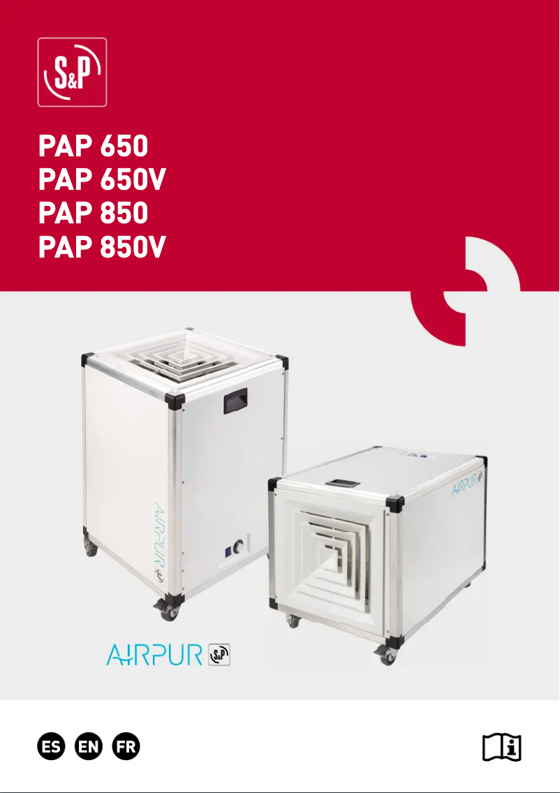 Imagen de la primera página del manual del dispositivo PAP 850V