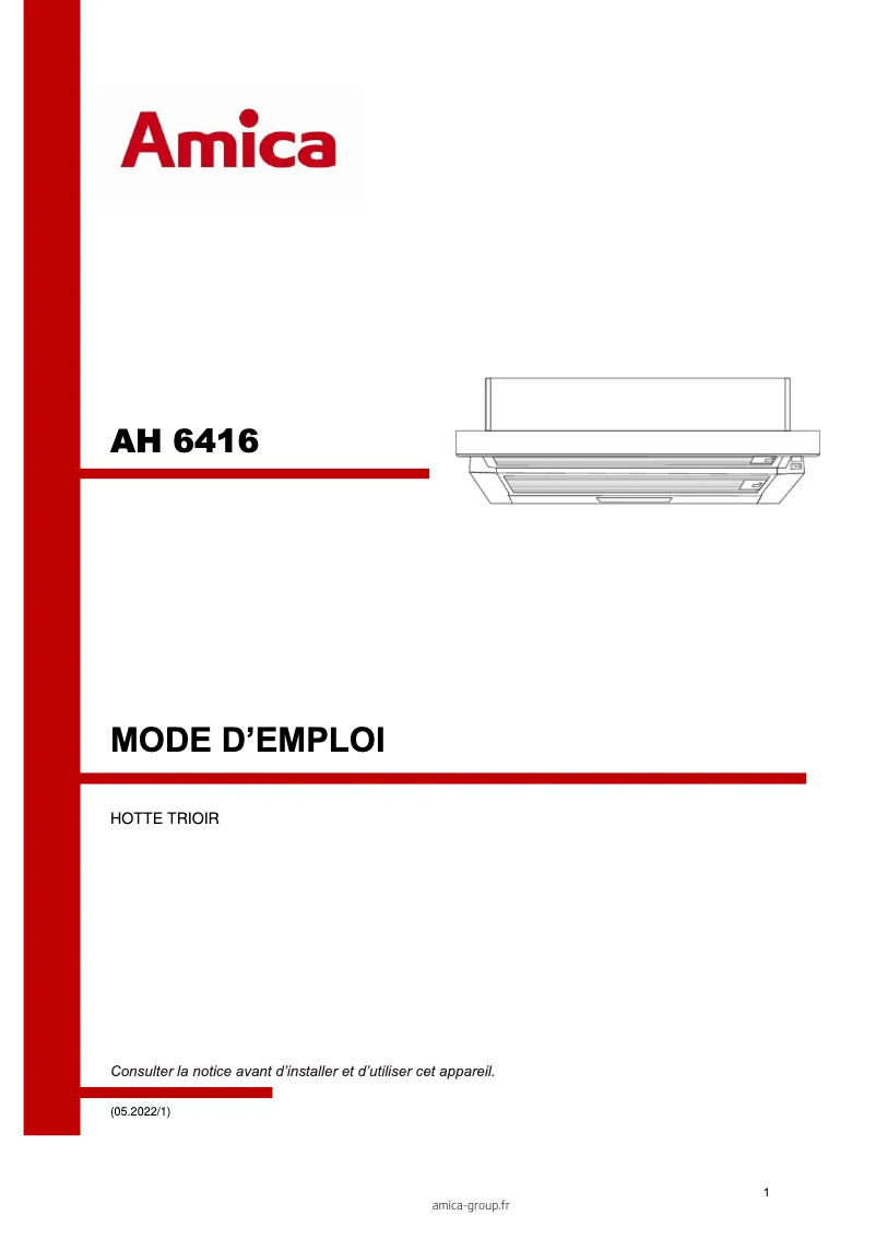 Página nº 1 - Manual de usuario Amica AH6416