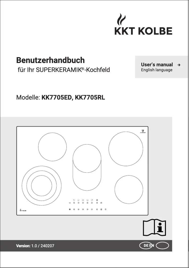 Página 1 del manual Manual de usuario KKT Kolbe KK7705ED
