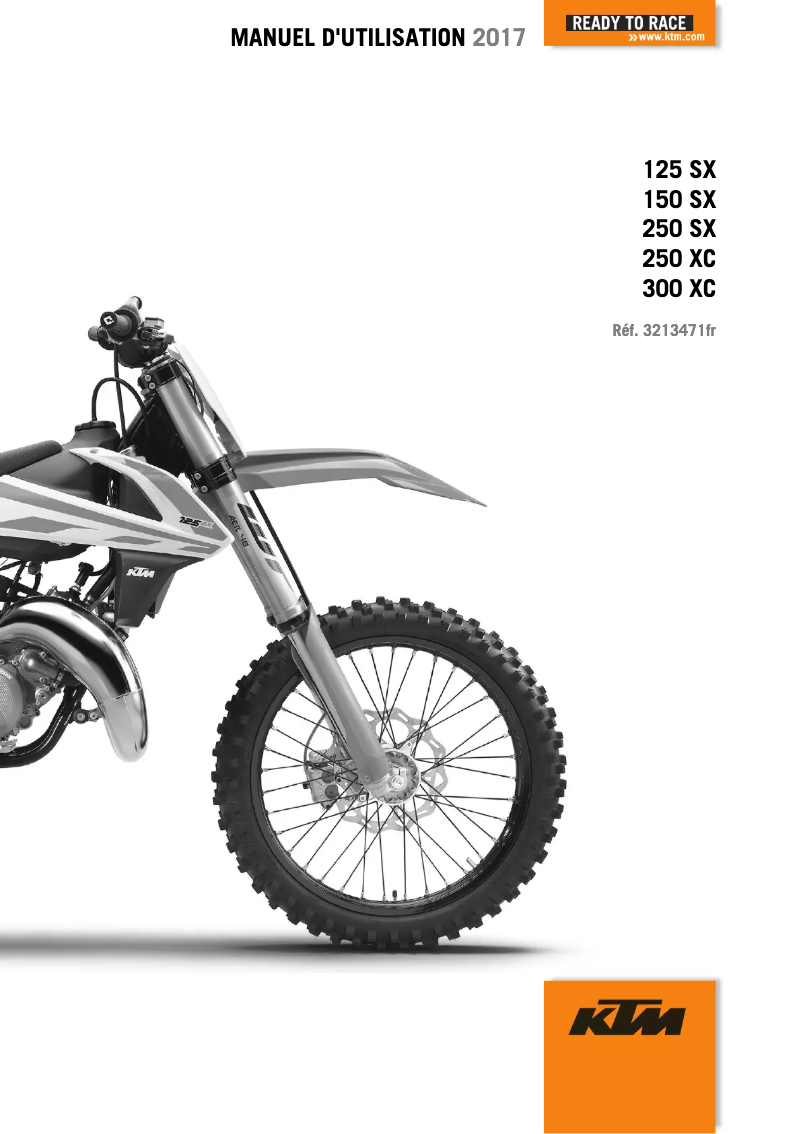 Página 1 del manual Manual de usuario KTM 300 XC (2017)