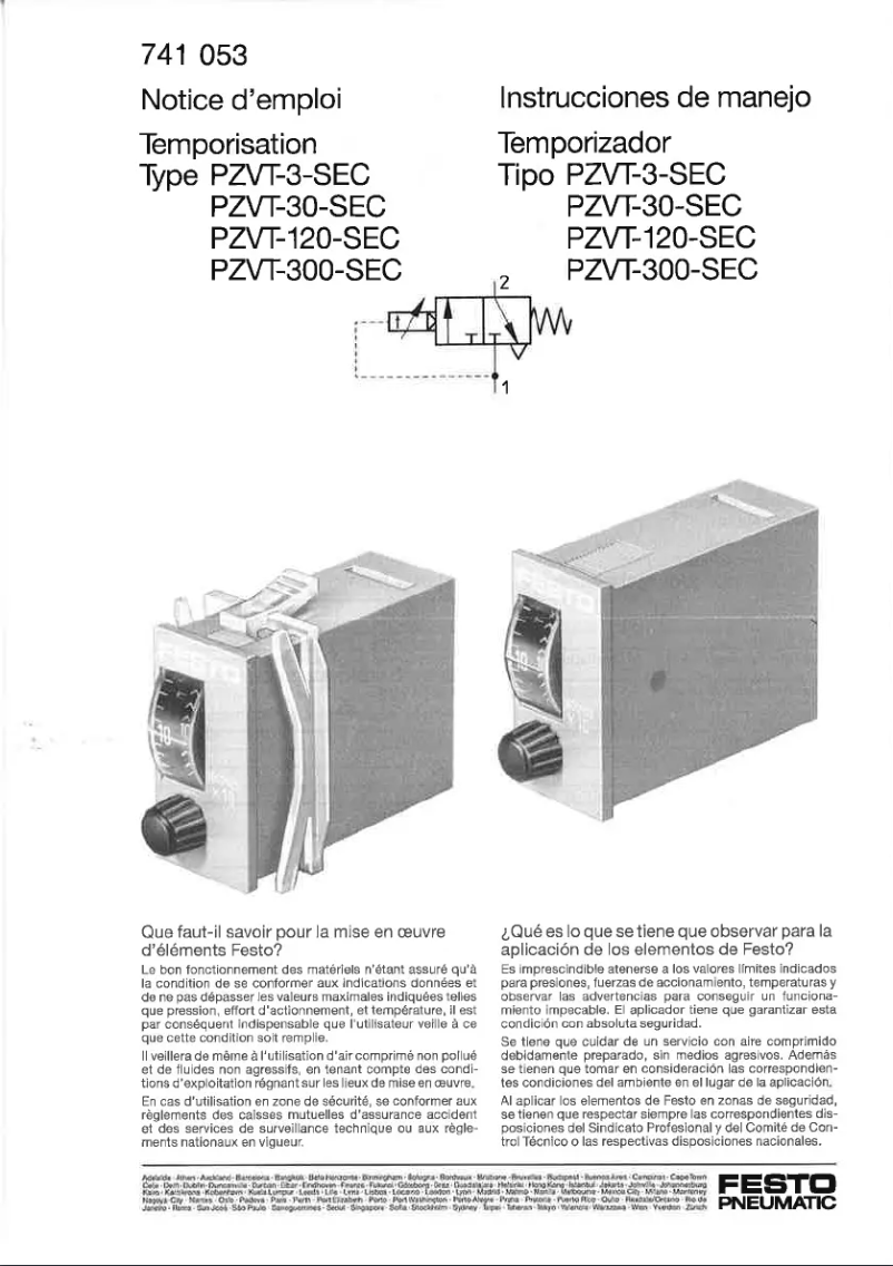 Imagen de la primera página del manual del dispositivo PZVT-300-SEC
