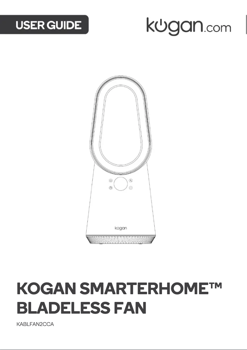 Imagen de la primera página del manual del dispositivo KABLFAN2CCA
