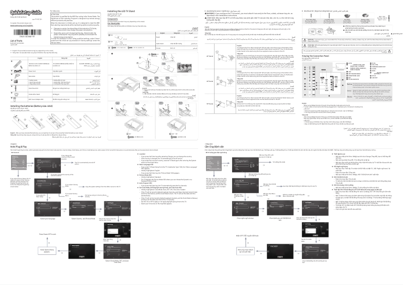 Imagen de la primera página del manual del dispositivo HG43AE690DW