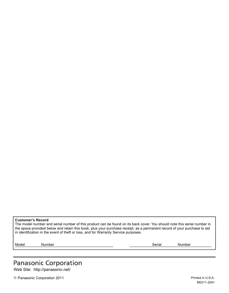 Página 1 del manual Manual de usuario Panasonic TC-P65VT30