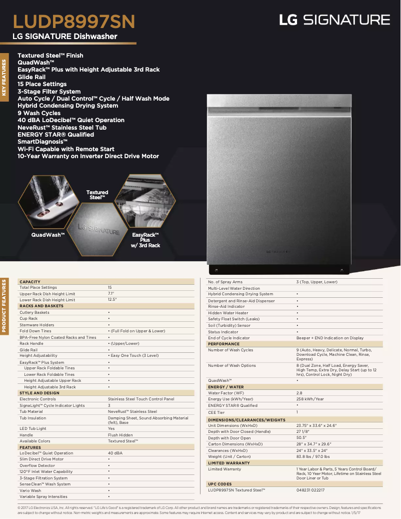 Imagen de la primera página del manual del dispositivo LUDP8997