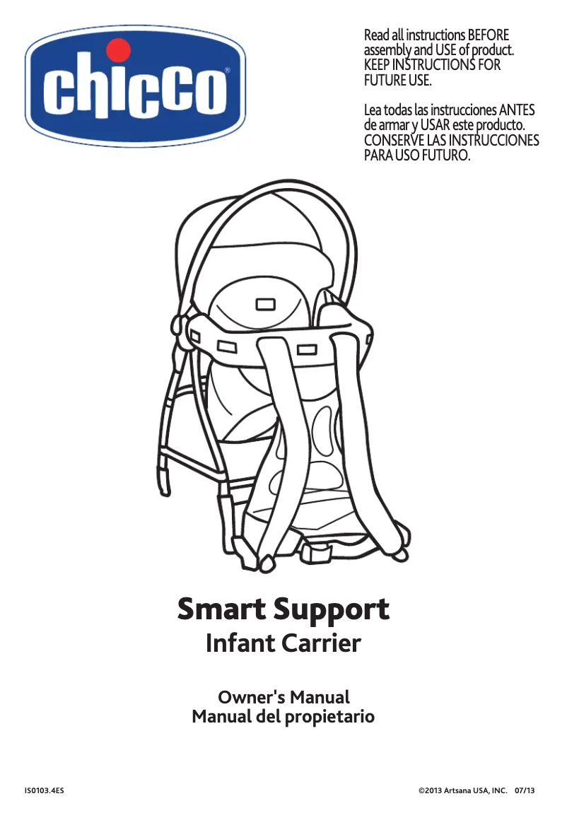 Página 1 del manual Manual de usuario Chicco Smart Support