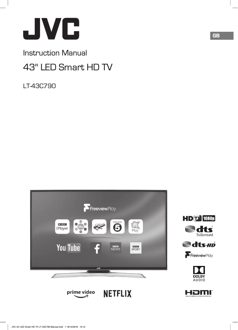 Página 1 del manual Manual de usuario JVC LT-43C790