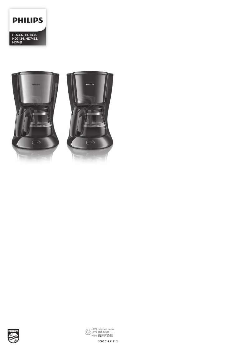 Página 1 del manual Manual de usuario Philips Daily Collection HD7431