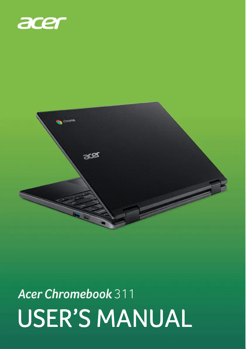 Página 1 del manual Manual de usuario Acer Chromebook 31