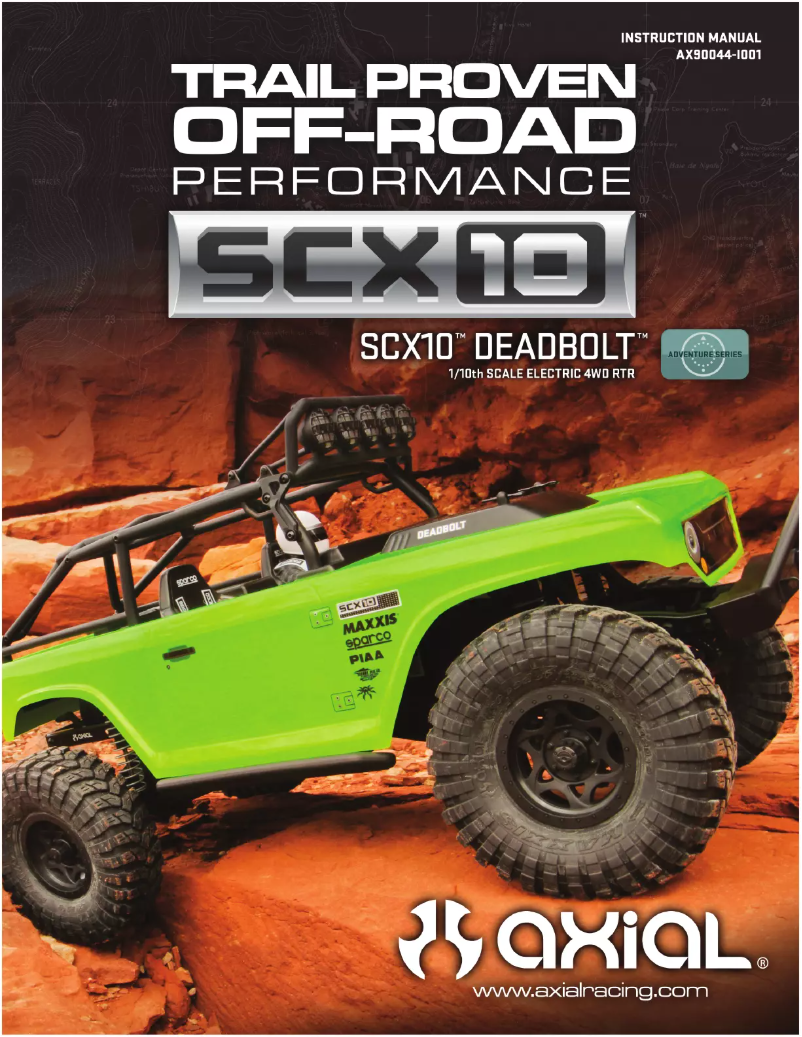 Imagen de la primera página del manual del dispositivo SCX10 Deadbolt