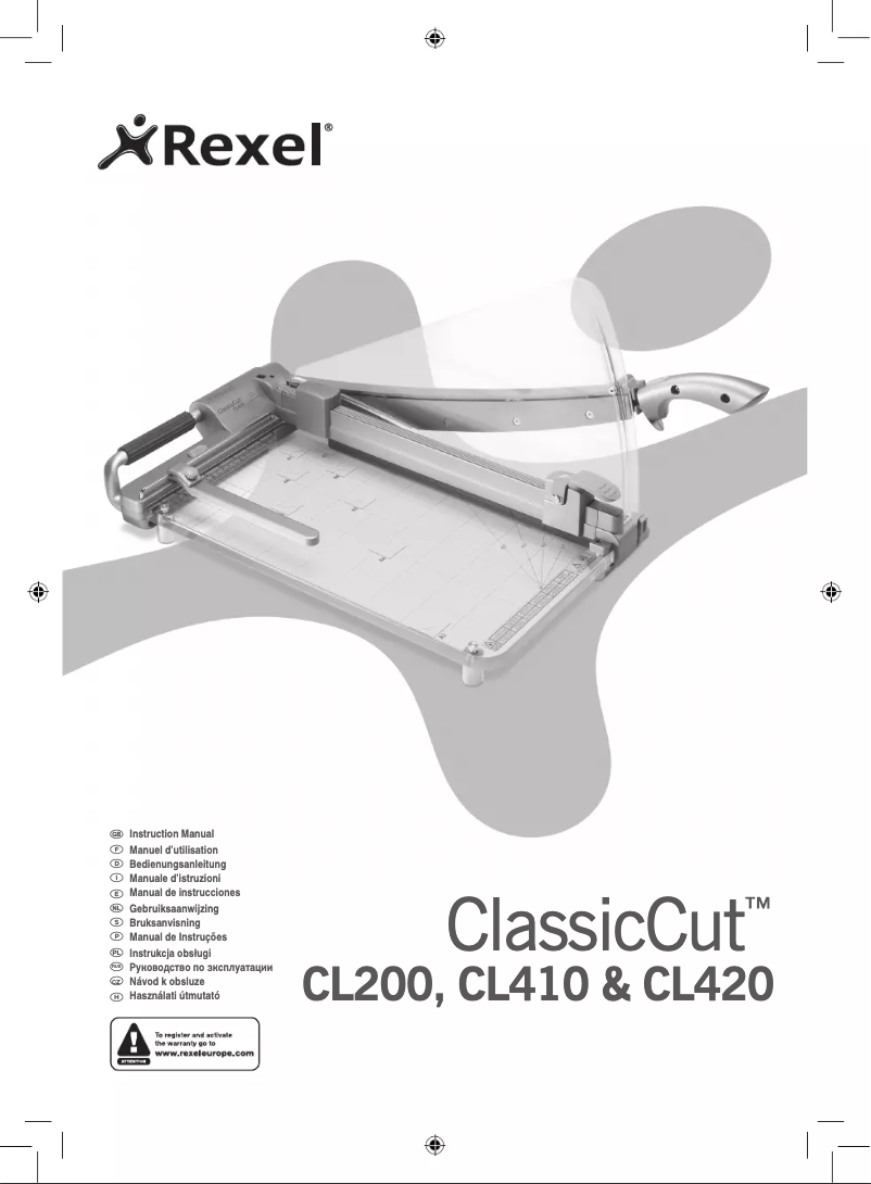 Página 1 del manual Manual de usuario Rexel ClassicCut CL420