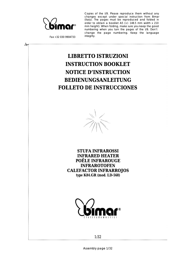 Imagen de la primera página del manual del dispositivo K84.GR